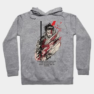 A samurai soul is delicate. If the sword gets too heavy, his spirit will be crushed Hoodie